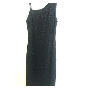 Size 4 Marina black sequin dress